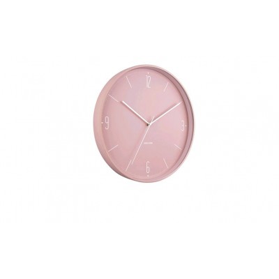 HORLOGE METAL ROSE POUDRE MAT D.40CM