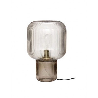 LAMPE DE TABLE VERRE FUME