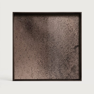 Bronze mirror tray - square - L