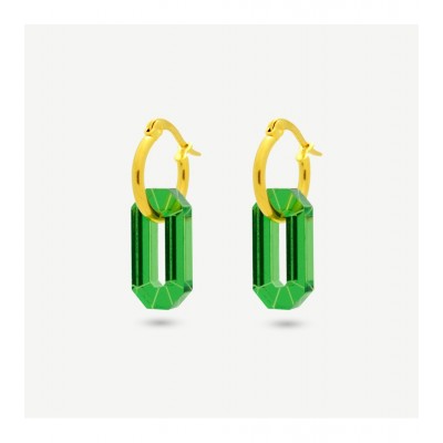 BOUCLES D'OREILLES ORTEFACT PLEXI VERT