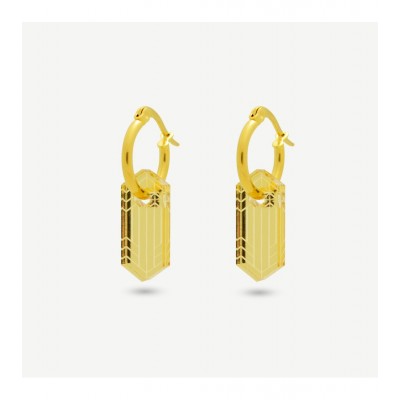 BOUCLES D'OREILLES ARTEFACT PLEXI OR