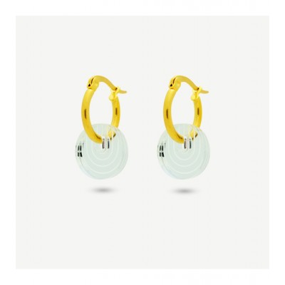 BOUCLES D'OREILLES ARTEFACT PLEXI ARGENT