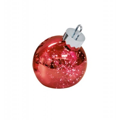 Sompex ORNEMENT - 1 boule de Noël 25 cm rouge