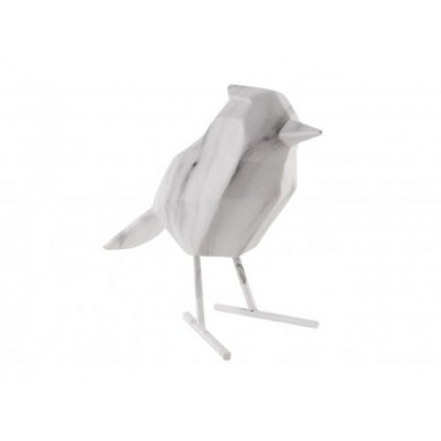 STATUE OISEAU SMALL MARBLE WHITE