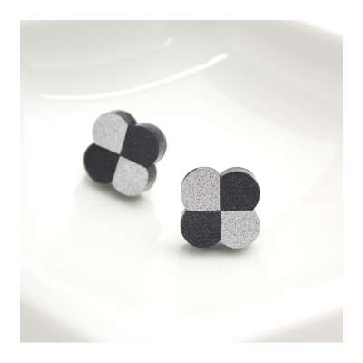 BOUCLES D'OREILLES LUCKY NOIR