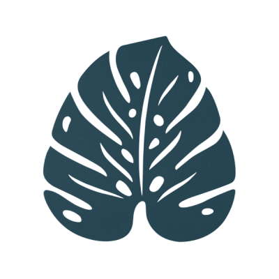 ENVIE D'AILLEURS DESSOUS DE PLAT MONSTERA 24 X 22 CM Bleu...