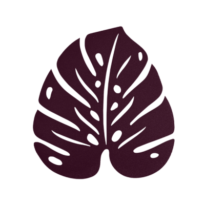 ENVIE D'AILLEURS DESSOUS DE PLAT MONSTERA 24 X 22 CM...