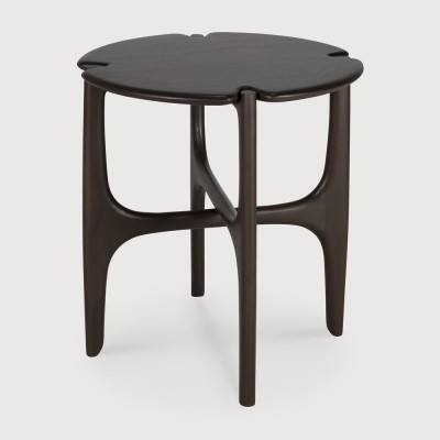Mahogany PI dark brown side table - varnished