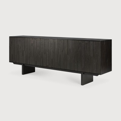 Teak Mosaic sideboard - 4 doors - varnished