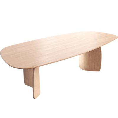 TABLE DOLMEN Organic T0100 CHENE MASSIF 125x230 cm