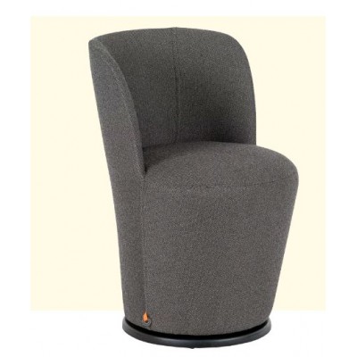 FAUTEUIL BOLERO H47 FIXE HIP HOP ANTHRACITE