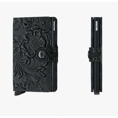 PORTE-CARTES MINIWALLET ORNAMENT BLACK