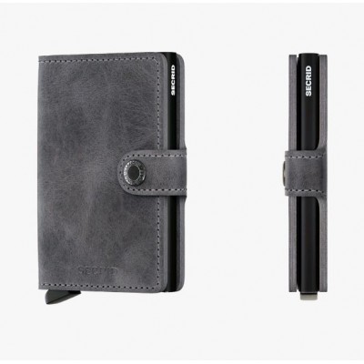 PORTE-CARTES MINIWALLET VINTAGE GREY BLACK