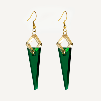 BOUCLES D'OREILLES SUZANE VERT