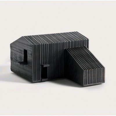 Black Farm House object - mahogany