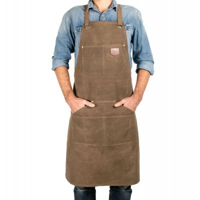 TABLIER 515 TOILE WAXE COULEUR HAVANE