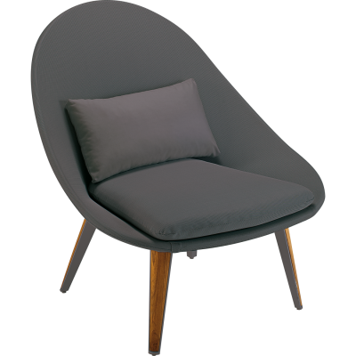 VANITY FAUTEUIL BAS ANTHRACITE
