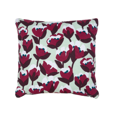 BOUQUET SAUVAGE COUSSIN OUTDOOR TULIPE 44 X 44 CM Menthe...