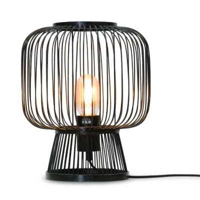 LAMPE CANGO BAMBOO -  H.30 X26 CM - BLACK