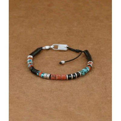 BRACELET HOMME - SHAUN  - COURT - SHORT AJUSTABLE
