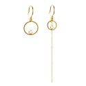 BOUCLES D'OREILLES PENDANT STRASS CISELE ASYM