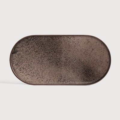 Bronze mirror tray - oblong - M