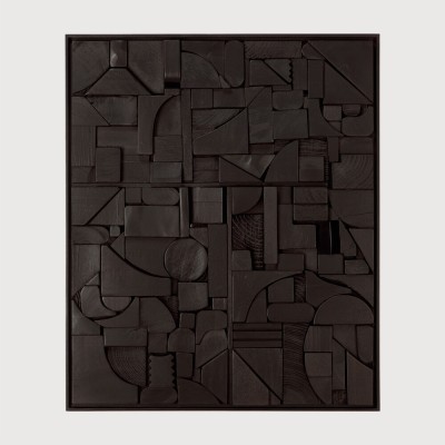 BRICKS WALL ART BLACK 60X50CM