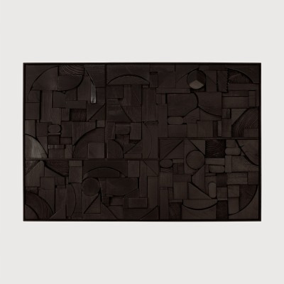 BRICKS WALL ART BLACK 60X90CM