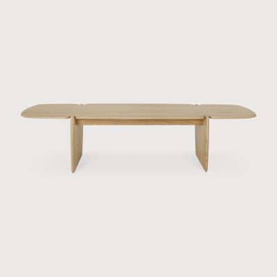 PI coffee table - varnished oak - rectangular
