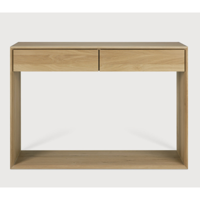 Nordic console - oak - 2 drawers