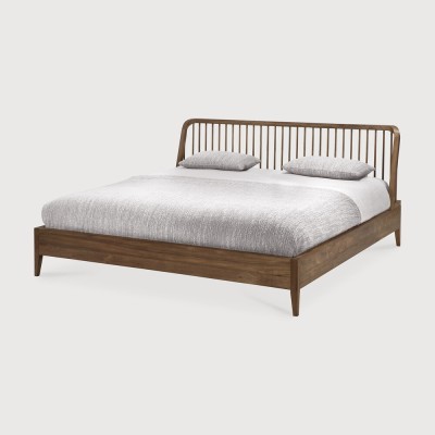 Spindle bed - reclaimed teak - mattress 180x200 - without...