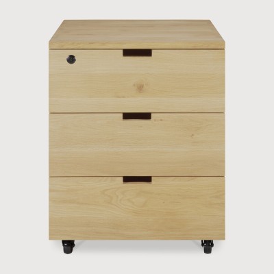 Billy drawer unit - oak - 3 drawers - with keylock