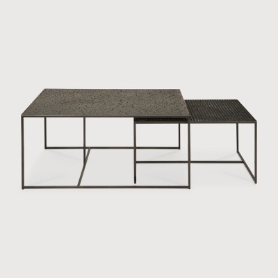 Pentagon nesting coffee table - Minerals - Whisky -...