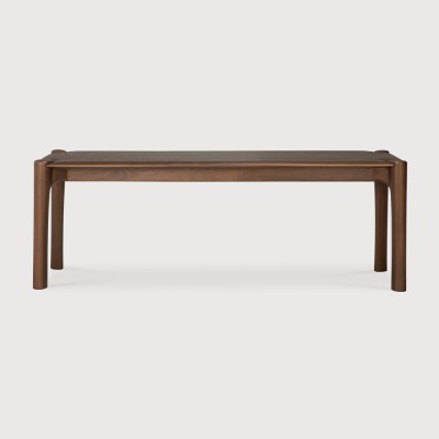 PI bench - varnished teak - brown - 126cm