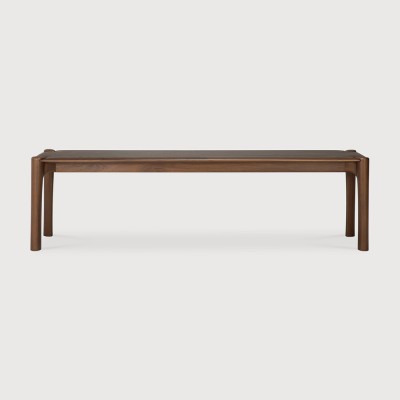 PI bench - varnished teak - brown -166cm