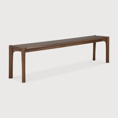PI bench - varnished teak - brown - 186cm