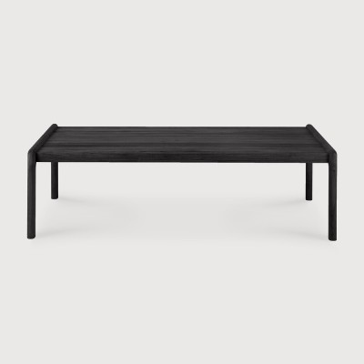 Jack outdoor coffee table - varnished teak - black -...