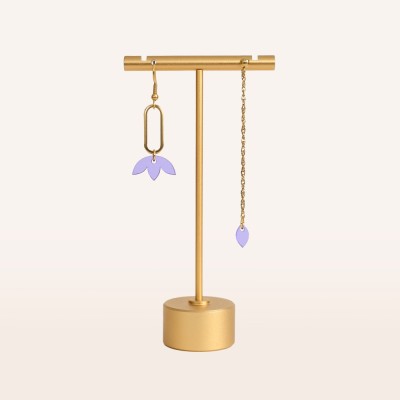 BOUCLES D'OREILLES LIVIA MAUVE