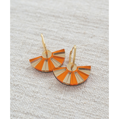 BOUCLES D'OREILLES SUNLIGHT PLEXI ORANGE