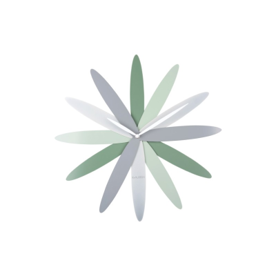 Wall Clock Bloom - horloge green