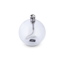 LAMPE A HUILE ROUND CHROME S