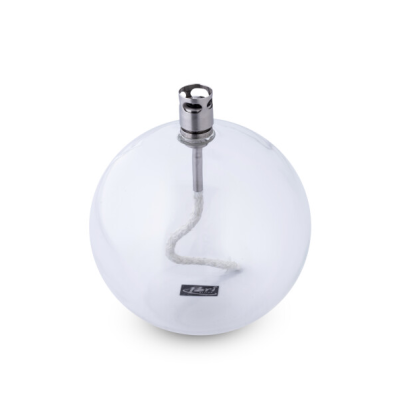 LAMPE A HUILE ROUND CHROME M