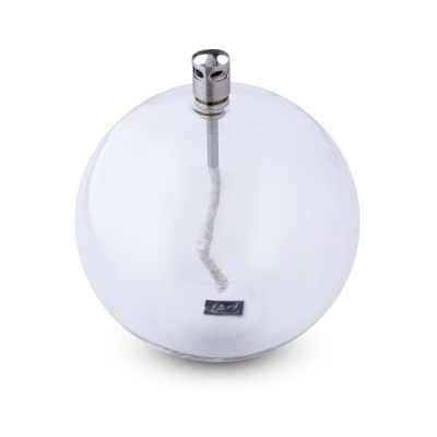 LAMPE A HUILE ROUND CHROME L