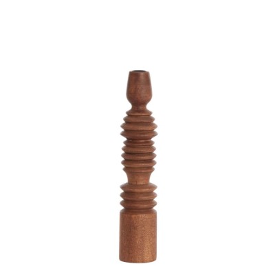 BOUGEOIR AFIFE D.7.5CM X 36CM bois roux