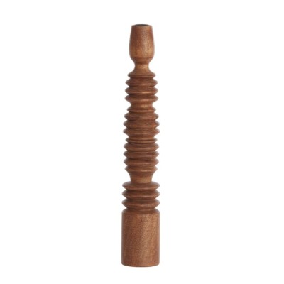 BOUGEOIR AFIFE D.7.5CM X 45.5CM bois roux