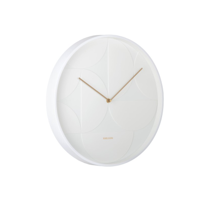 WALL CLOCK ECHELON CIRCULAR WHITE