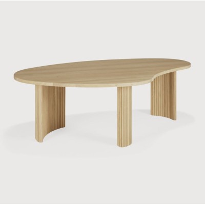 TABLE BOOMERANG - CHENE - FORME ORGANIQUE