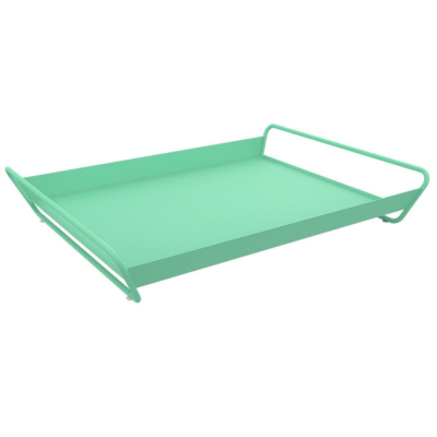 PLATEAU ALTO 53X38.5 CM - VERT OPALINE