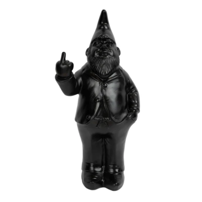 Gnome tirelire noire