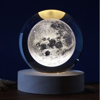 LED TABLE CRYSTAL BALL LARGE MOON